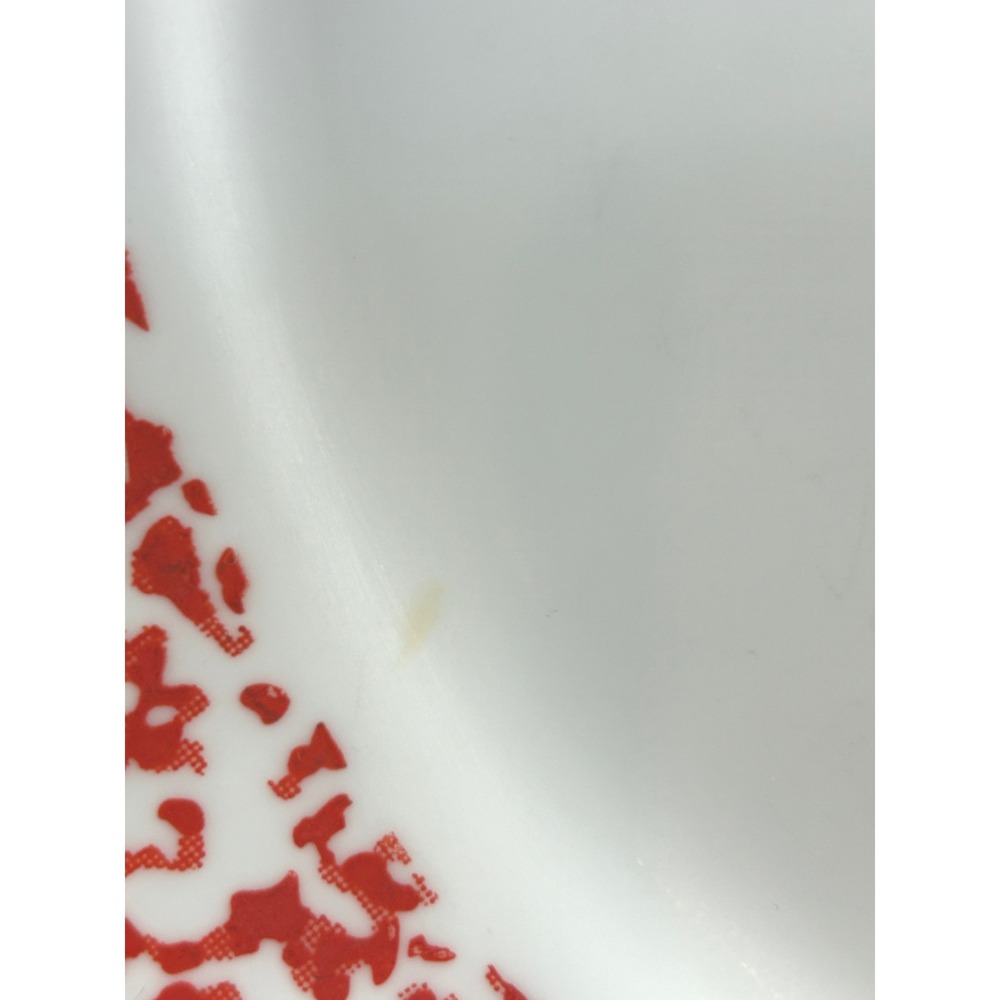 Corelle Sponge St. Nick Dinner Plates Red White Christmas Vitrelle Set of 2 USA - Picture 7 of 9
